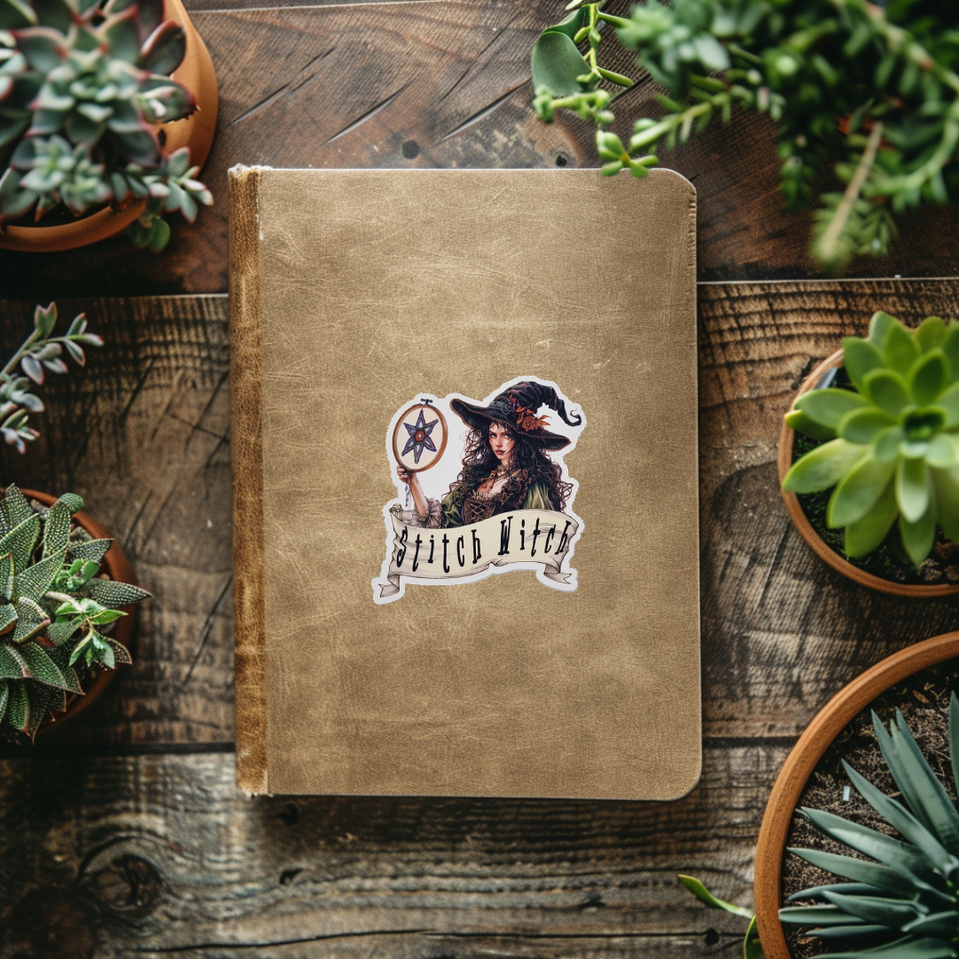 Sticker | Stitch Witch | Stitch Witch Sticker | Cross Stitch Sticker