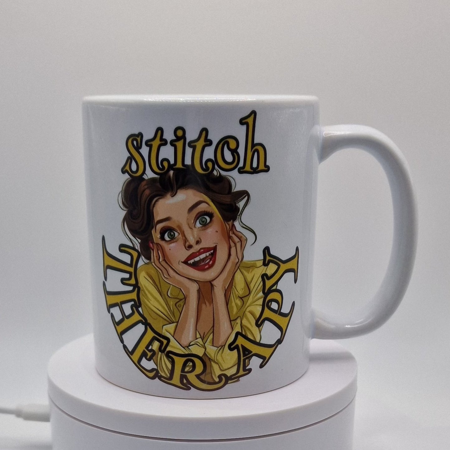 Mug | Stitch Therapy |  Stitch Therapy Mug | Cross Stitch