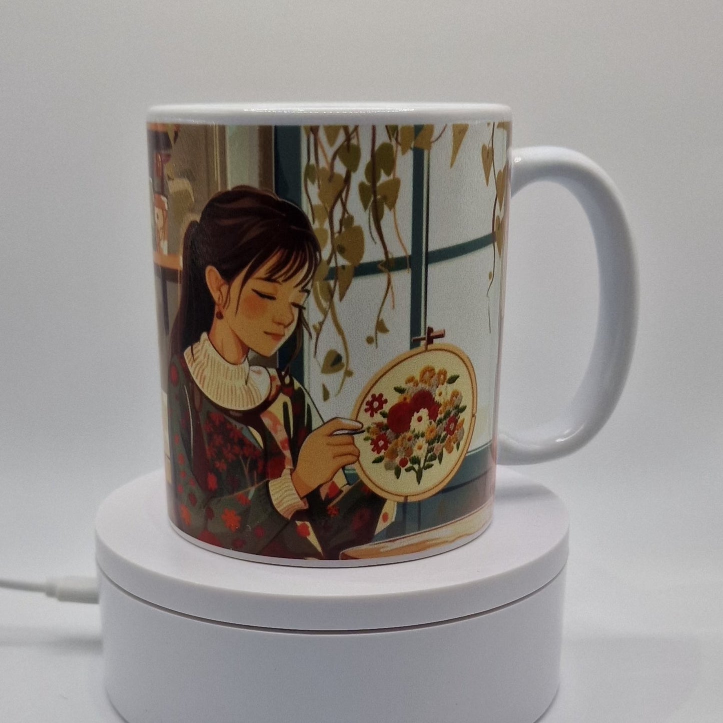 Mug | Coffee and Cross Stitch | Coffee and Cross Stitch Mug | Cross Stitch