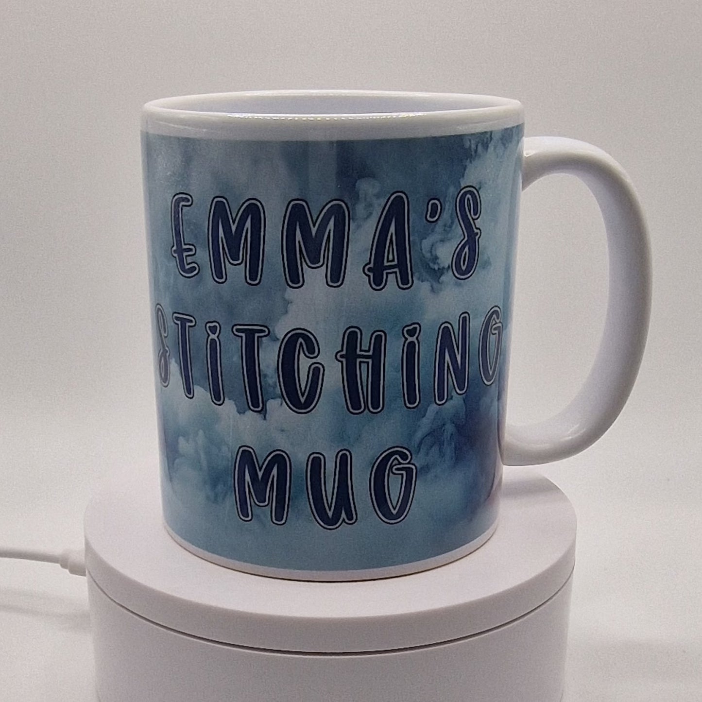 Mug | Personalised Dragon Cross Stitch | Personalised Dragon Cross Stitch Mug | Cross Stitch