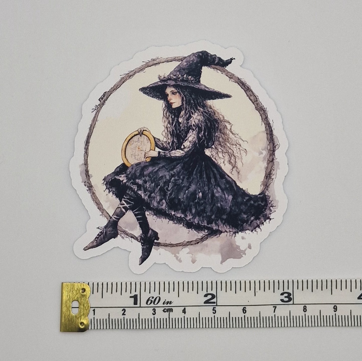 Sticker | Witch |  Cross Stitch Sticker