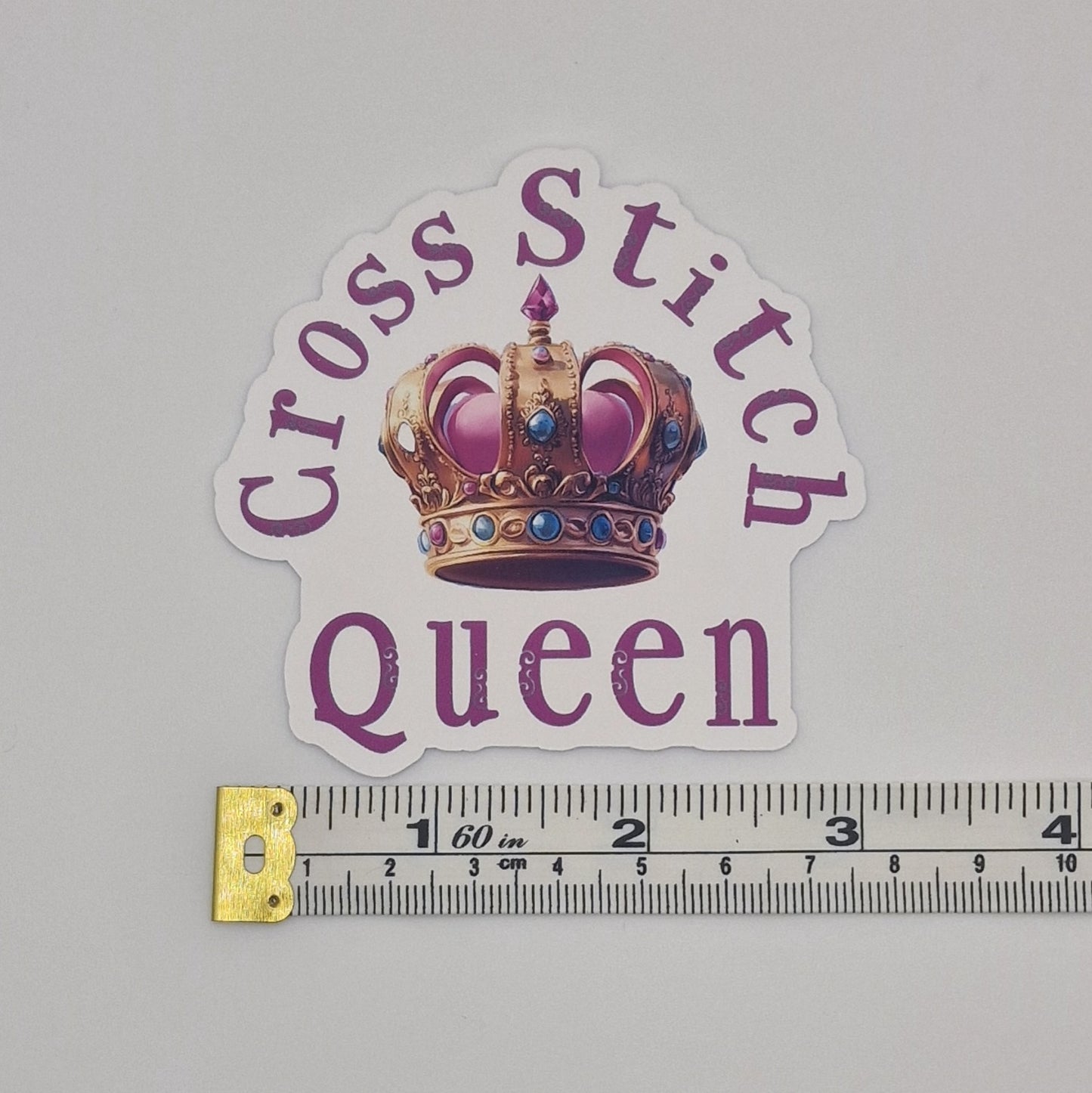 Sticker | Cross Stitch Queen |  Cross Stitch Sticker