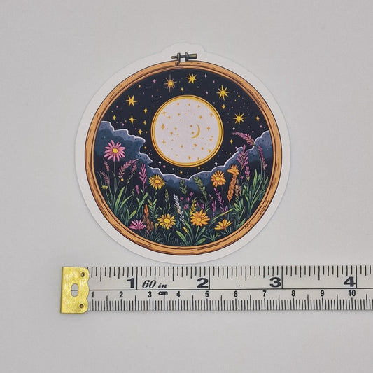 Sticker | Embroidery Hoop Image |  Cross Stitch Sticker
