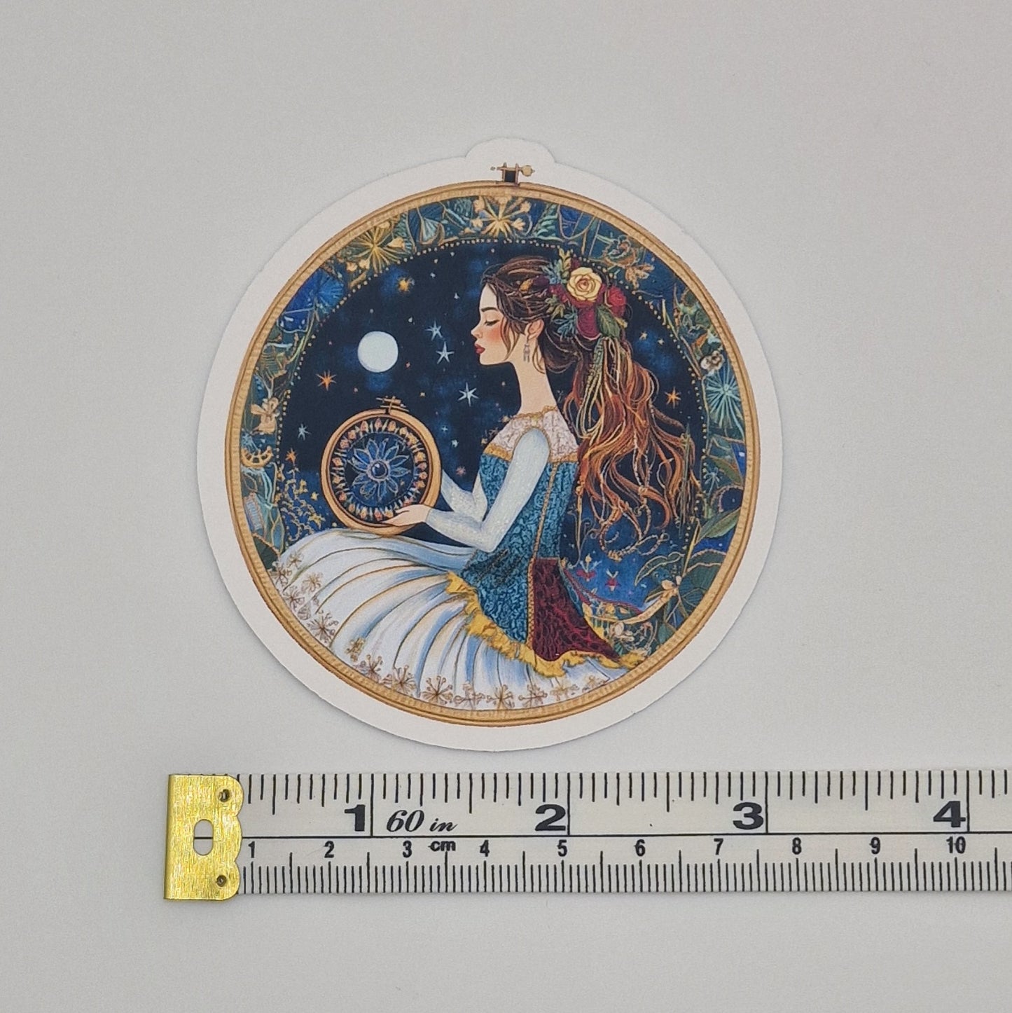 Sticker | Embroidery Hoop Image |  Cross Stitch Sticker