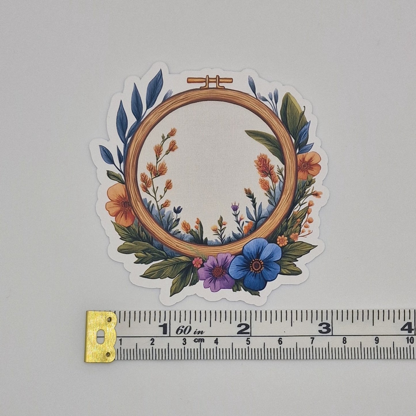 Sticker | Embroidery Hoop Image |  Cross Stitch Sticker