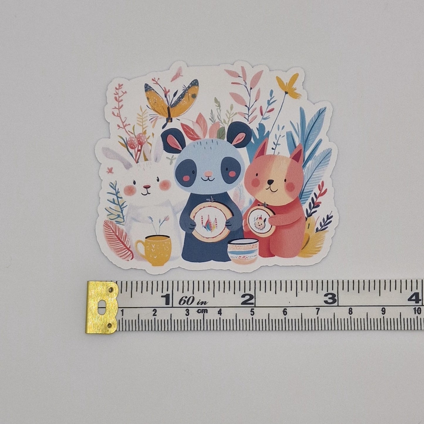 Sticker | Cute Cartoon Creatures |  Cross Stitch Sticker