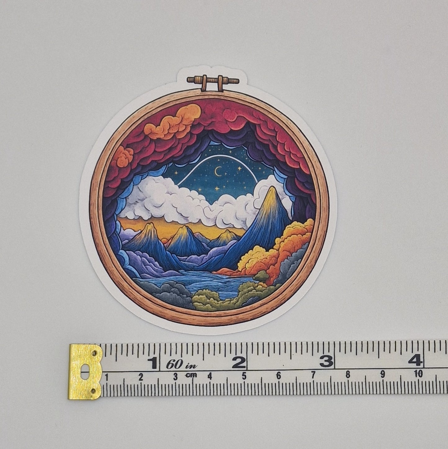 Sticker | Embroidery Hoop Image |  Cross Stitch Sticker