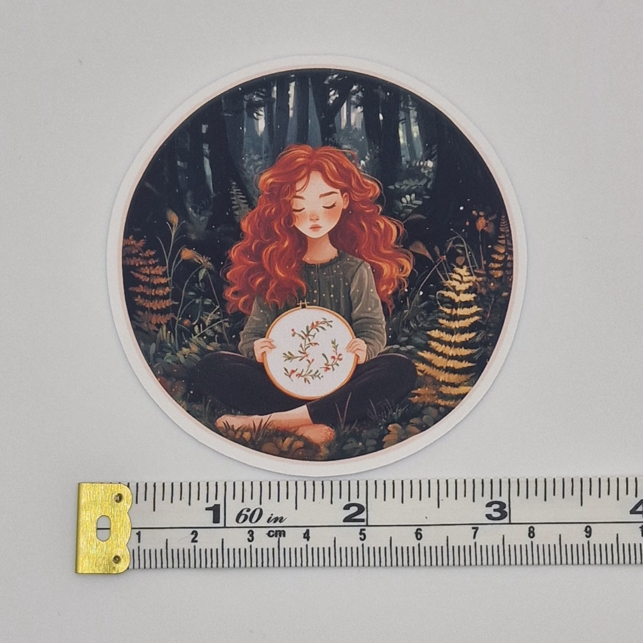 Sticker | Embroidery Hoop Image |  Cross Stitch Sticker