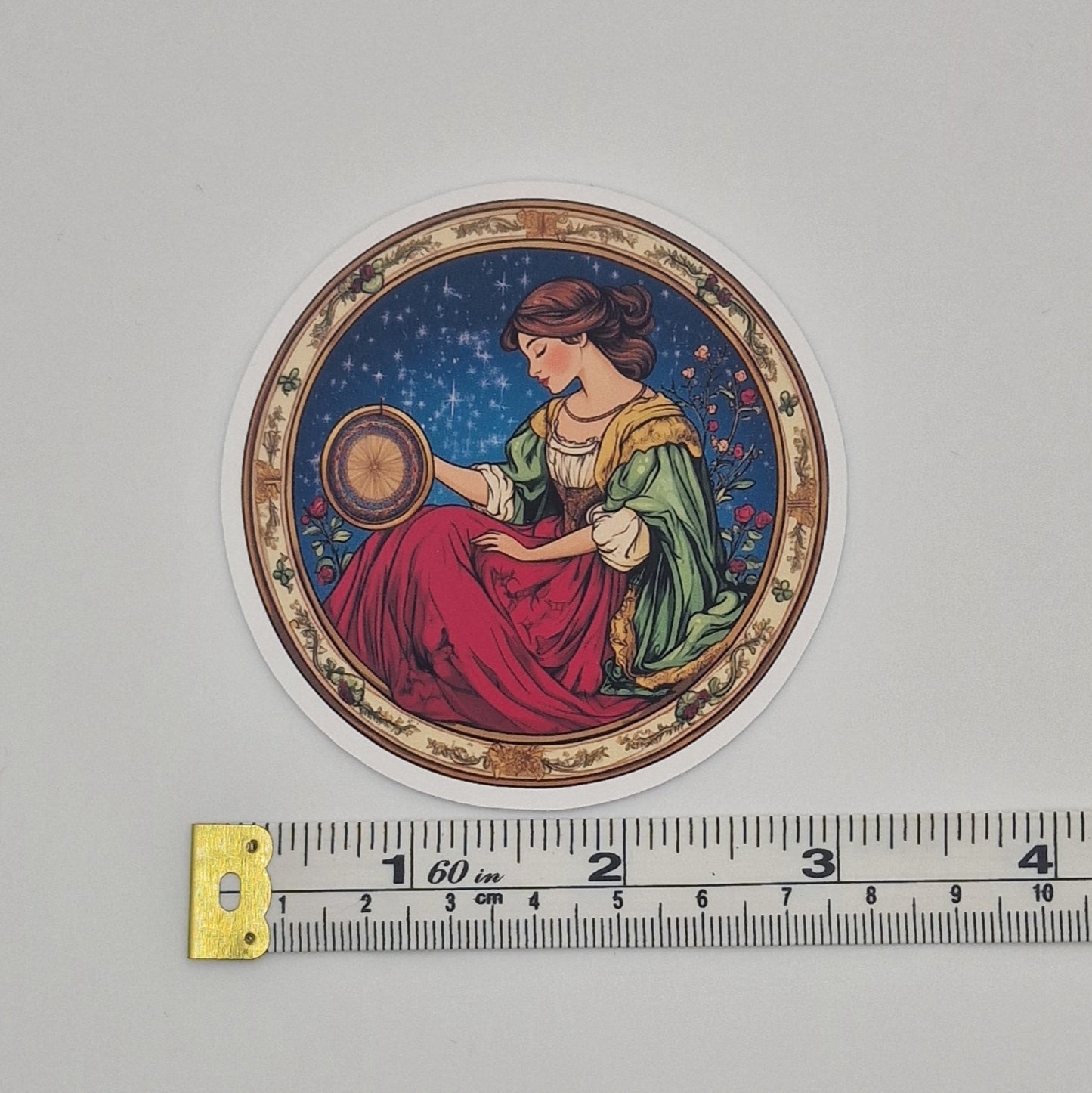Sticker | Embroidery Hoop Image |  Cross Stitch Sticker