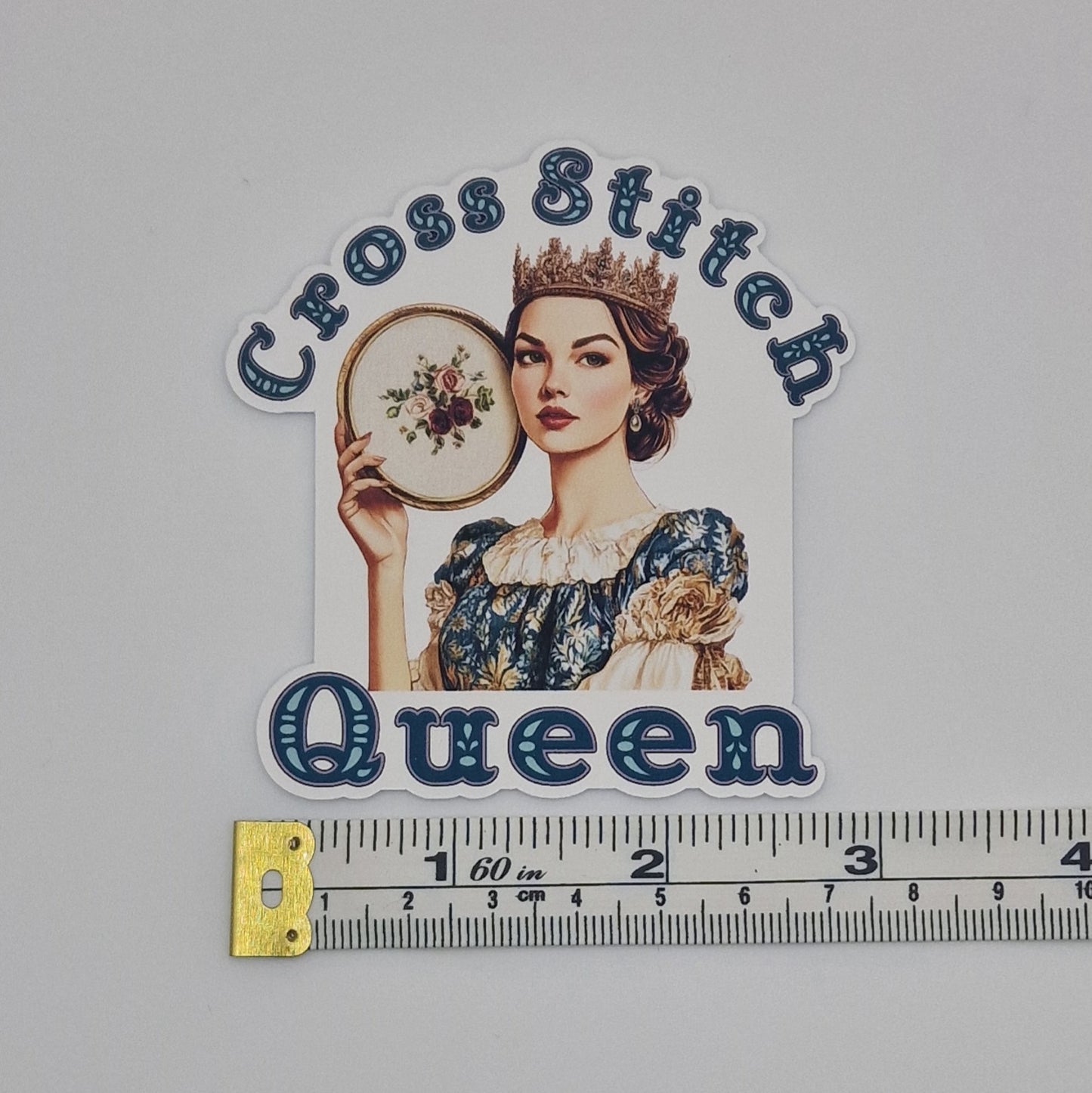 Sticker | Cross Stitch Queen |  Cross Stitch Sticker