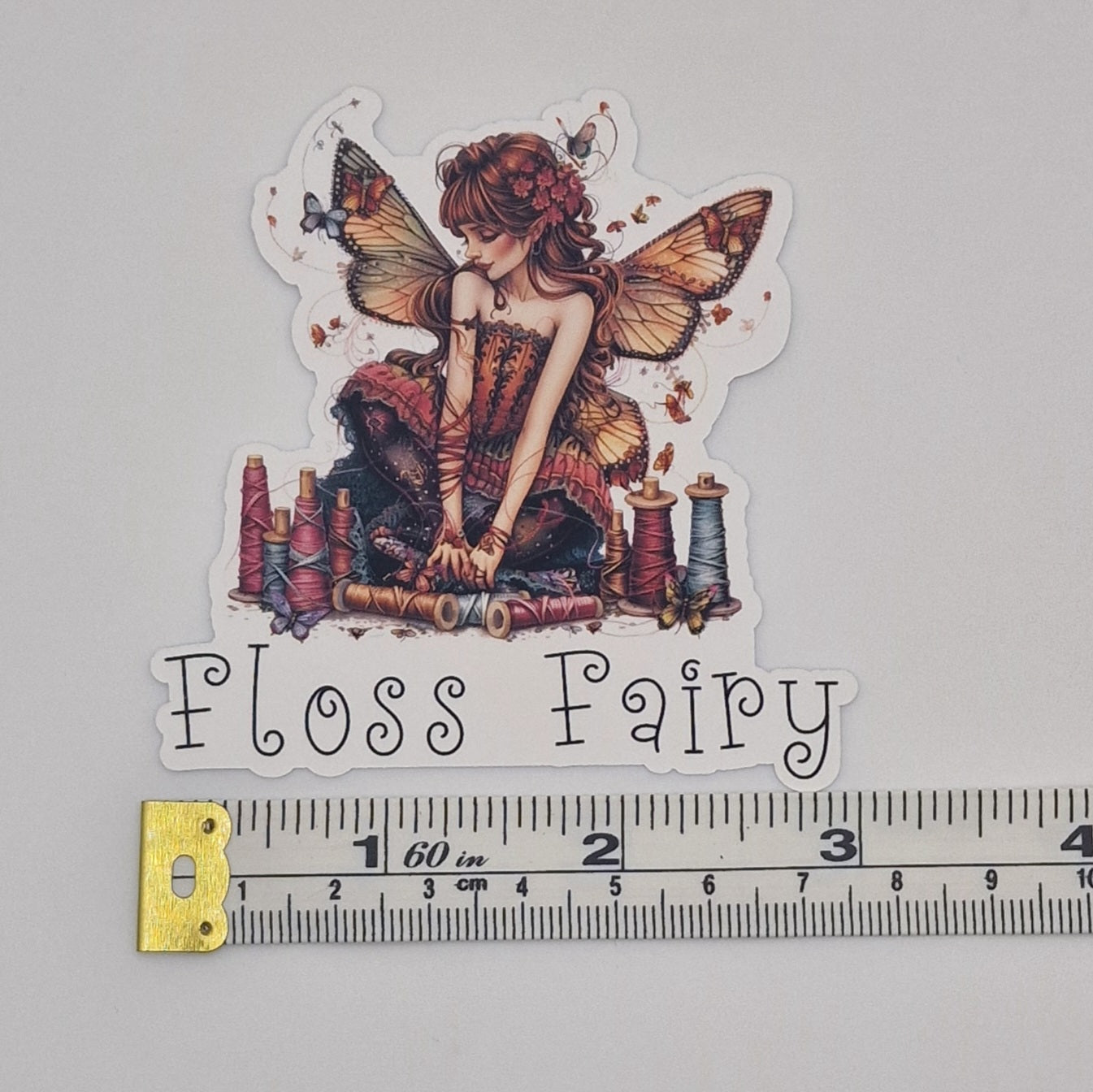 Sticker | Floss Fairy |  Cross Stitch Sticker