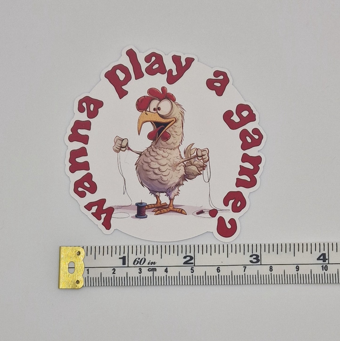 Sticker | Wanna play a game? |  Cross Stitch Sticker