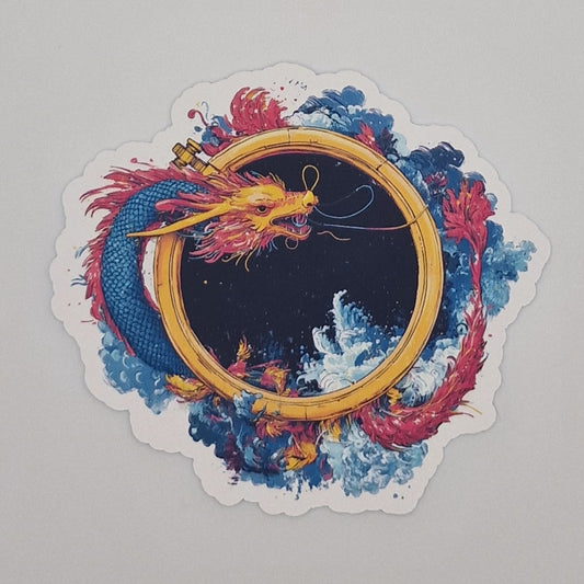 Sticker | Dragon |  Cross Stitch Sticker