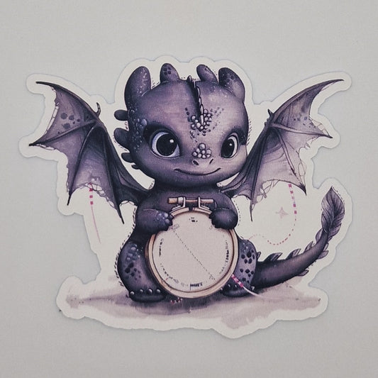 Sticker | Dragon |  Cross Stitch Sticker