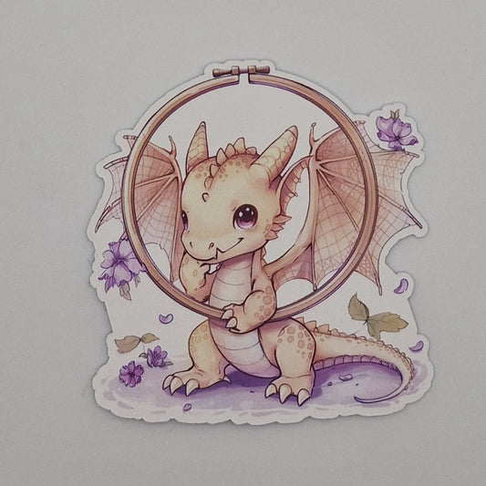 Sticker | Dragon |  Cross Stitch Sticker