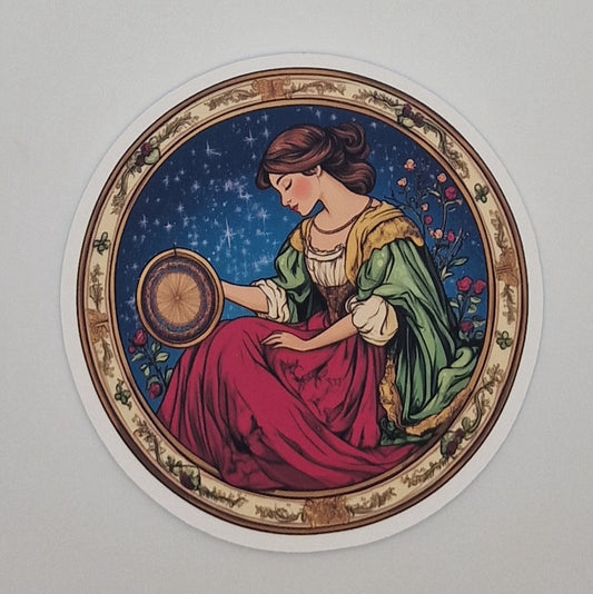 Sticker | Embroidery Hoop Image |  Cross Stitch Sticker