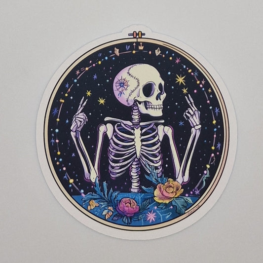 Sticker | Embroidery Hoop Image |  Cross Stitch Sticker