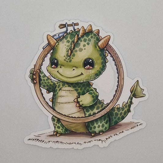Sticker | Dragon |  Cross Stitch Sticker