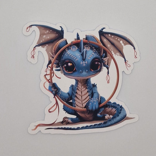 Sticker | Dragon |  Cross Stitch Sticker