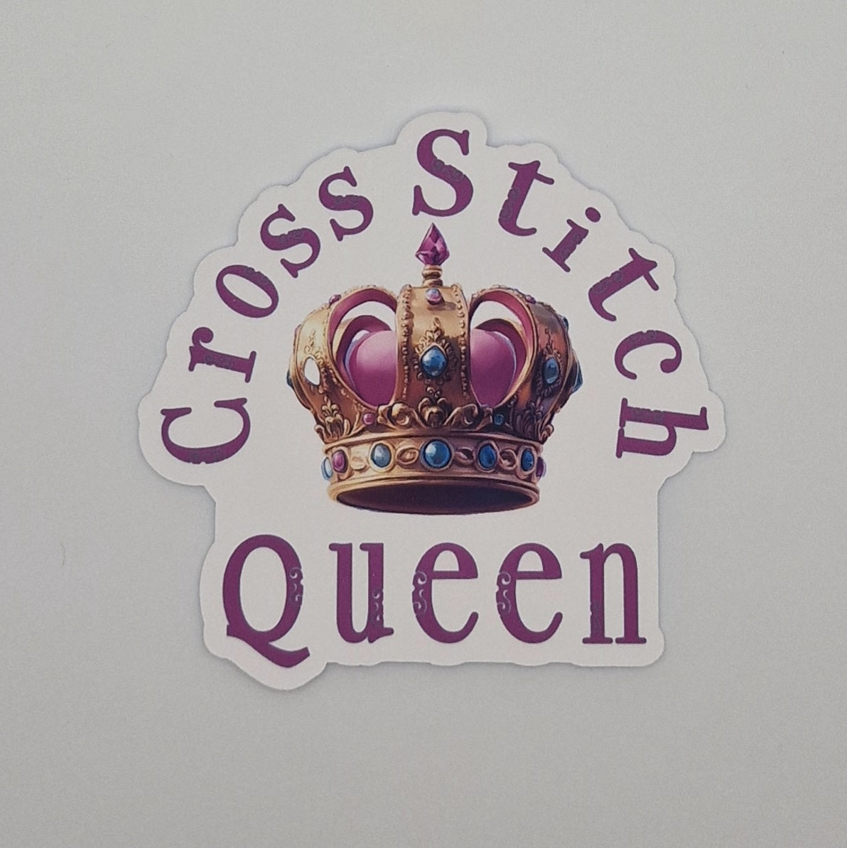 Sticker | Cross Stitch Queen |  Cross Stitch Sticker